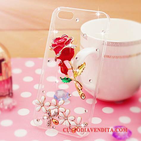 Custodia Samsung Galaxy A7 2015 Silicone Tendenza Rosa, Cover Samsung Galaxy A7 2015 Protezione Con Strass Coperchio Posteriore