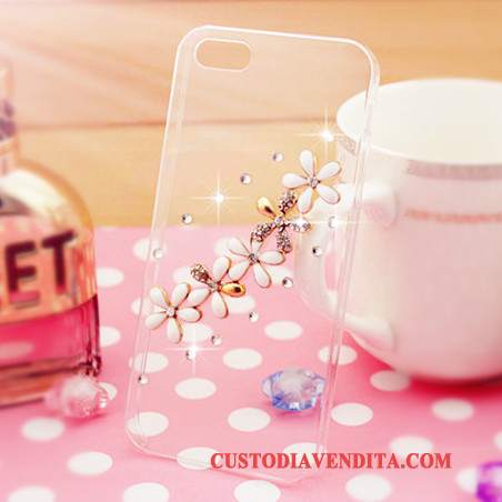 Custodia Samsung Galaxy A7 2015 Silicone Tendenza Rosa, Cover Samsung Galaxy A7 2015 Protezione Con Strass Coperchio Posteriore