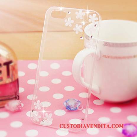 Custodia Samsung Galaxy A7 2015 Silicone Tendenza Rosa, Cover Samsung Galaxy A7 2015 Protezione Con Strass Coperchio Posteriore