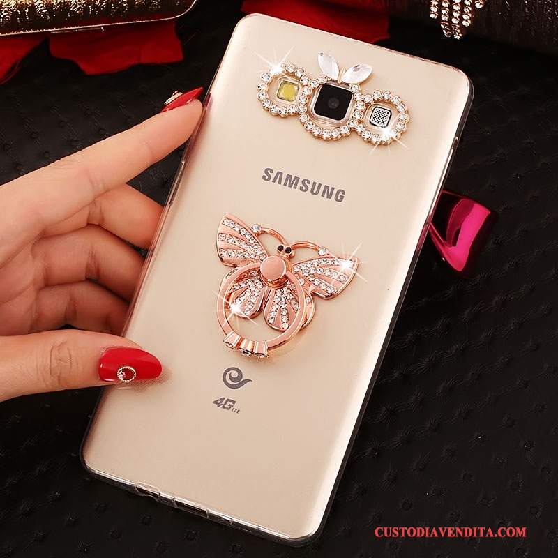 Custodia Samsung Galaxy A7 2015 Strass Morbido Anti-caduta, Cover Samsung Galaxy A7 2015 Protezione Tutto Inclusotelefono