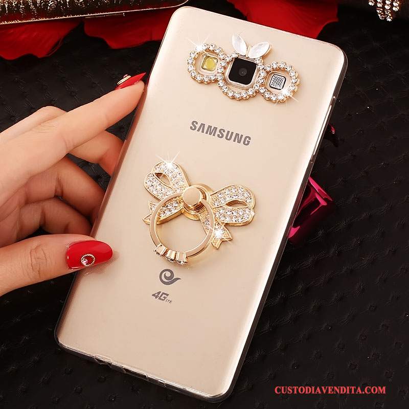 Custodia Samsung Galaxy A7 2015 Strass Morbido Anti-caduta, Cover Samsung Galaxy A7 2015 Protezione Tutto Inclusotelefono