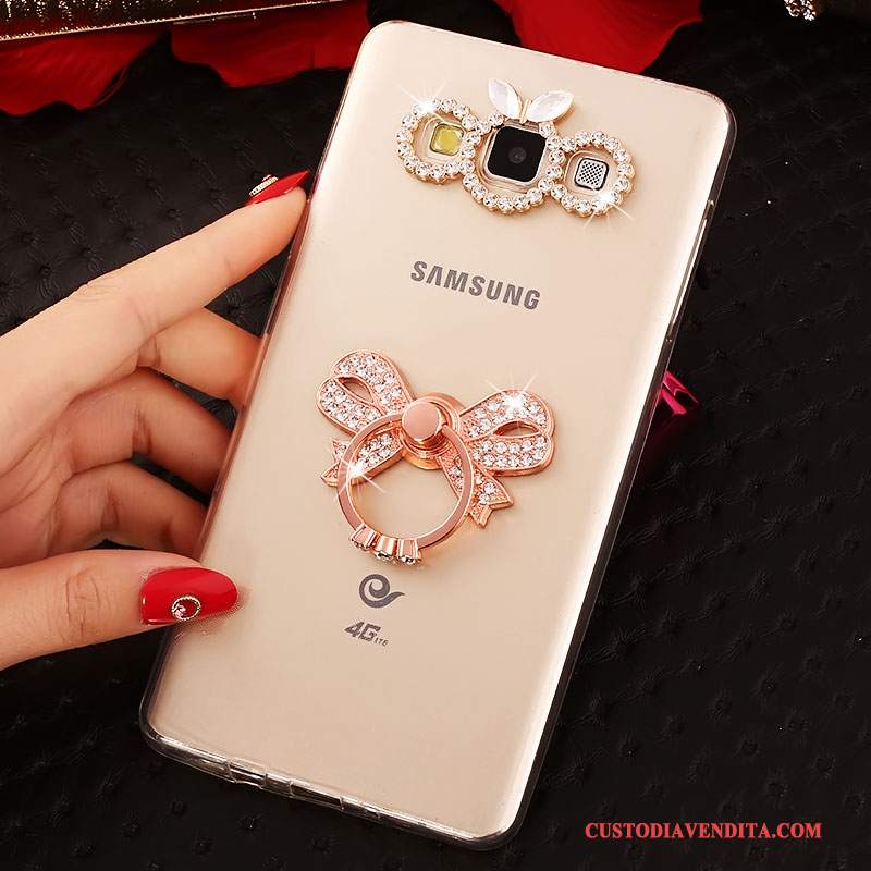 Custodia Samsung Galaxy A7 2015 Strass Morbido Anti-caduta, Cover Samsung Galaxy A7 2015 Protezione Tutto Inclusotelefono