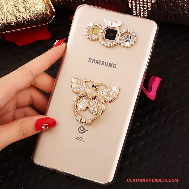 Custodia Samsung Galaxy A7 2015 Strass Morbido Anti-caduta, Cover Samsung Galaxy A7 2015 Protezione Tutto Inclusotelefono