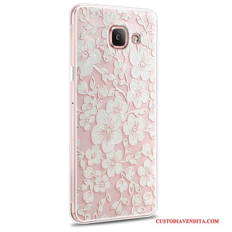 Custodia Samsung Galaxy A7 2016 Cartone Animato Telefono Morbido, Cover Samsung Galaxy A7 2016 Protezione Nuovo Rosa