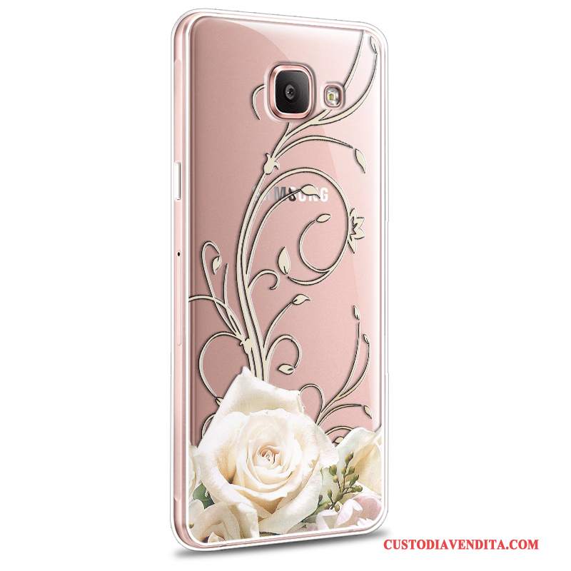 Custodia Samsung Galaxy A7 2016 Cartone Animato Telefono Morbido, Cover Samsung Galaxy A7 2016 Protezione Nuovo Rosa