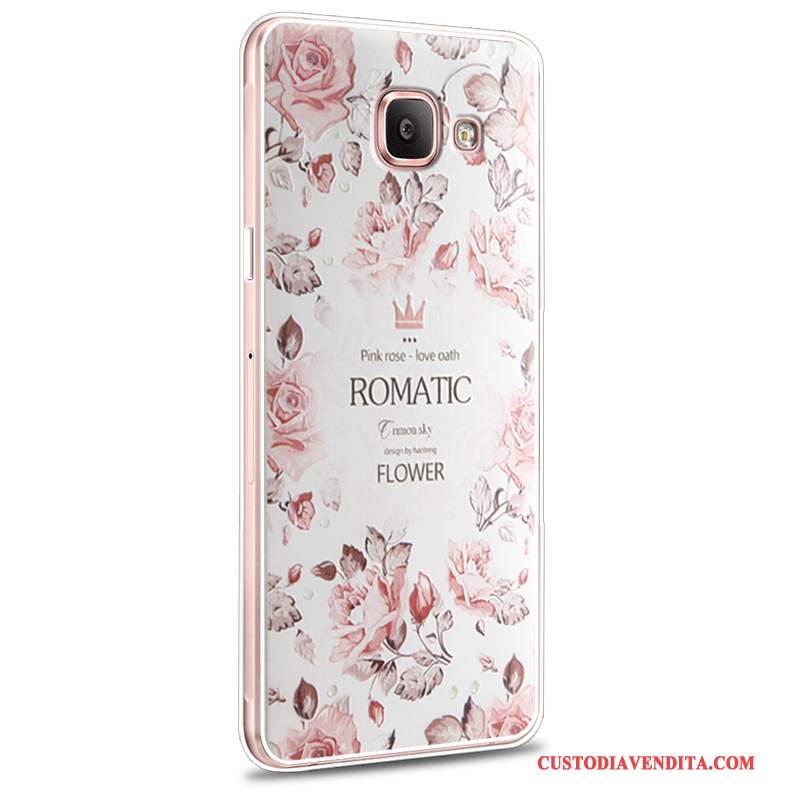 Custodia Samsung Galaxy A7 2016 Cartone Animato Telefono Morbido, Cover Samsung Galaxy A7 2016 Protezione Nuovo Rosa