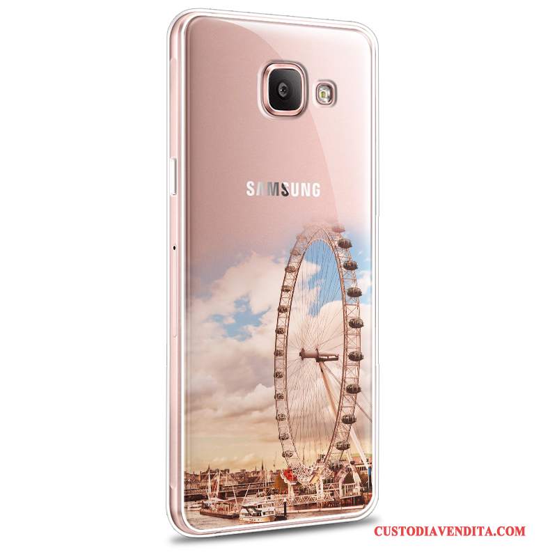 Custodia Samsung Galaxy A7 2016 Cartone Animato Telefono Morbido, Cover Samsung Galaxy A7 2016 Protezione Nuovo Rosa