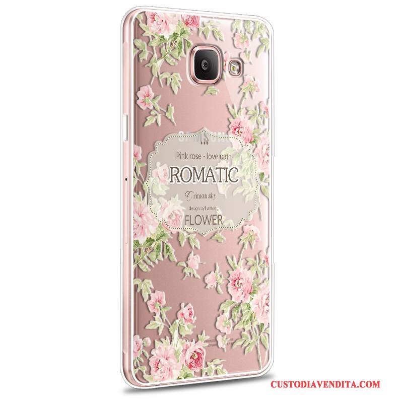 Custodia Samsung Galaxy A7 2016 Cartone Animato Telefono Morbido, Cover Samsung Galaxy A7 2016 Protezione Nuovo Rosa