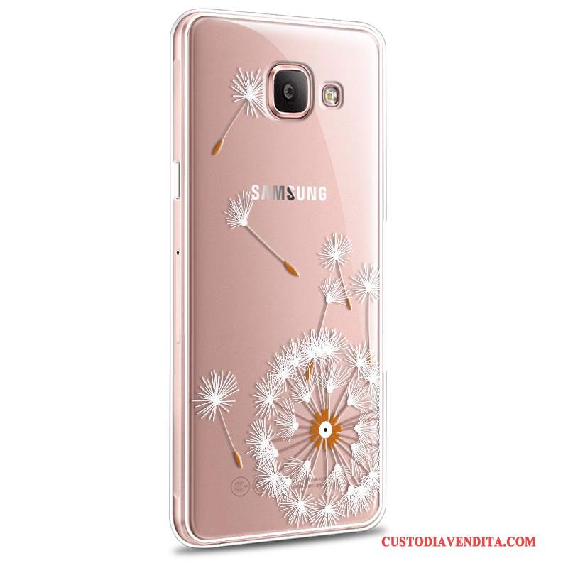 Custodia Samsung Galaxy A7 2016 Cartone Animato Telefono Morbido, Cover Samsung Galaxy A7 2016 Protezione Nuovo Rosa