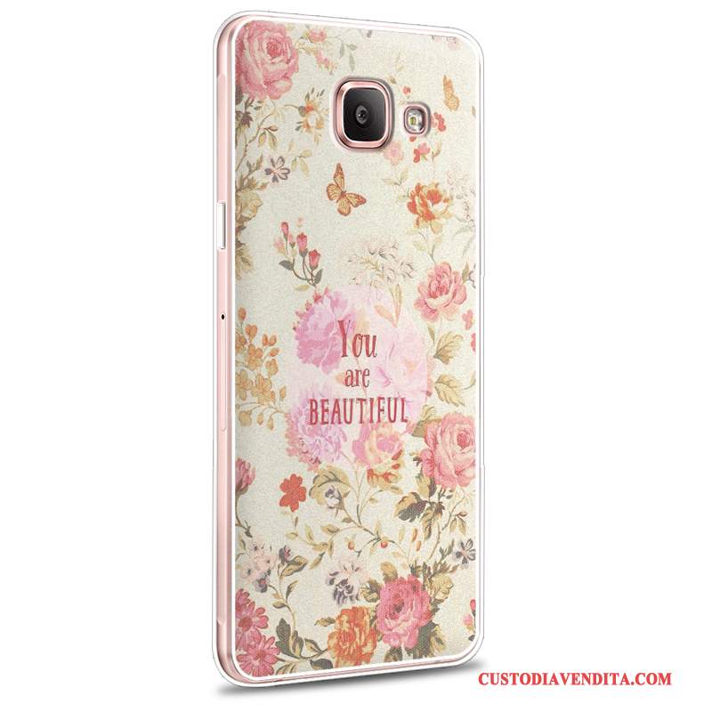 Custodia Samsung Galaxy A7 2016 Cartone Animato Telefono Morbido, Cover Samsung Galaxy A7 2016 Protezione Nuovo Rosa