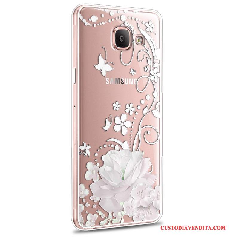 Custodia Samsung Galaxy A7 2016 Cartone Animato Telefono Morbido, Cover Samsung Galaxy A7 2016 Protezione Nuovo Rosa