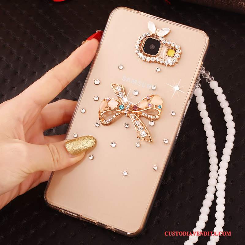 Custodia Samsung Galaxy A7 2016 Colore Perlinetelefono, Cover Samsung Galaxy A7 2016 Strass