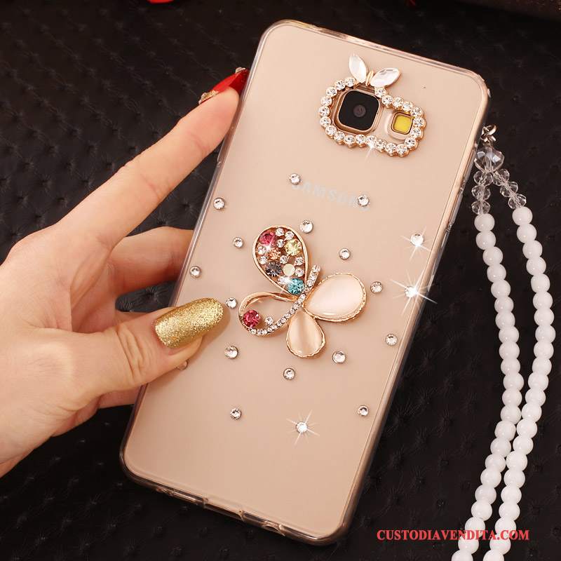 Custodia Samsung Galaxy A7 2016 Colore Perlinetelefono, Cover Samsung Galaxy A7 2016 Strass