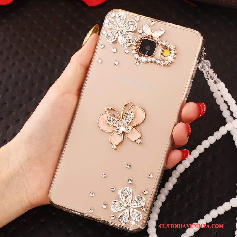 Custodia Samsung Galaxy A7 2016 Colore Perlinetelefono, Cover Samsung Galaxy A7 2016 Strass