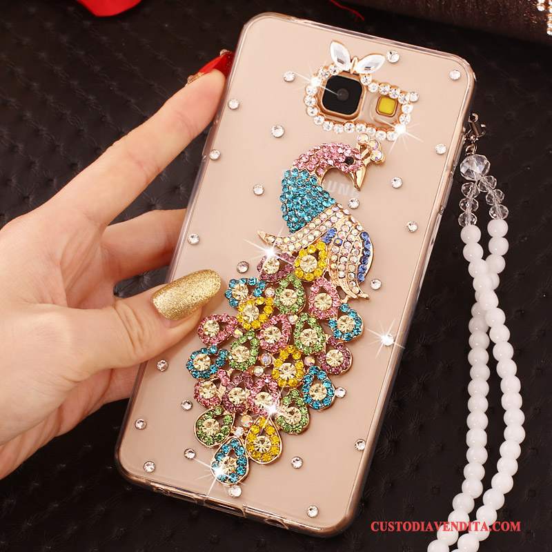 Custodia Samsung Galaxy A7 2016 Colore Perlinetelefono, Cover Samsung Galaxy A7 2016 Strass