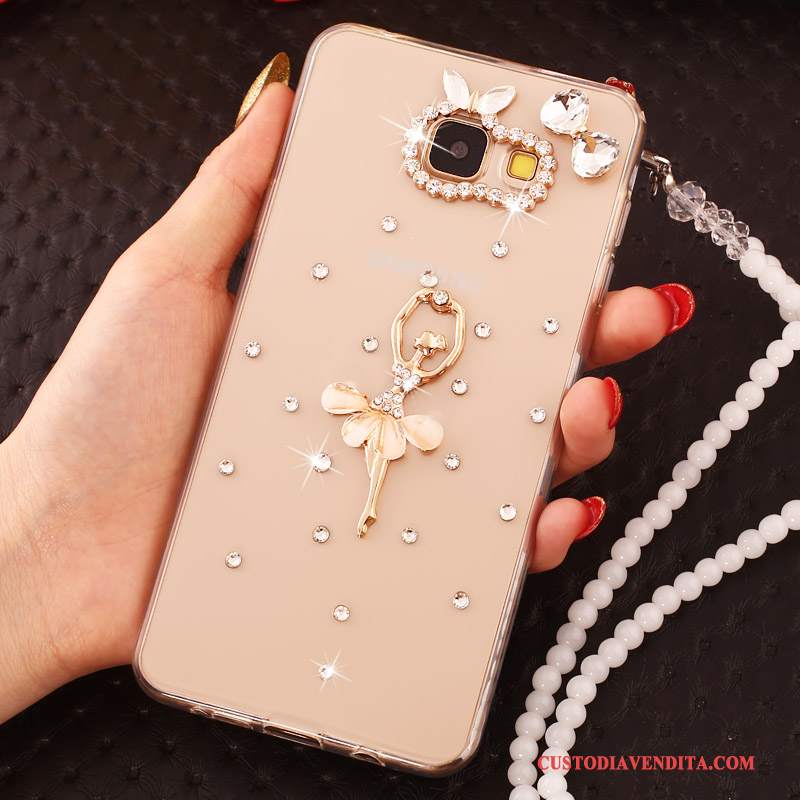 Custodia Samsung Galaxy A7 2016 Colore Perlinetelefono, Cover Samsung Galaxy A7 2016 Strass