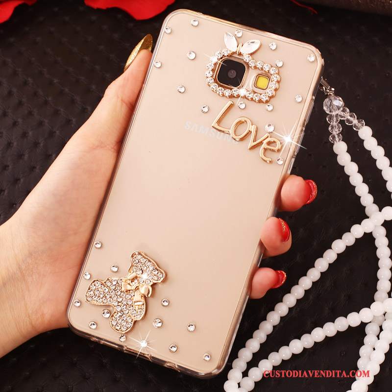 Custodia Samsung Galaxy A7 2016 Colore Perlinetelefono, Cover Samsung Galaxy A7 2016 Strass