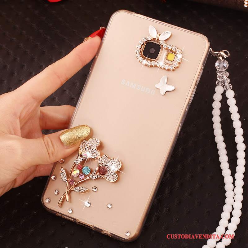 Custodia Samsung Galaxy A7 2016 Colore Perlinetelefono, Cover Samsung Galaxy A7 2016 Strass