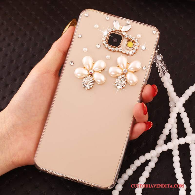 Custodia Samsung Galaxy A7 2016 Colore Perlinetelefono, Cover Samsung Galaxy A7 2016 Strass