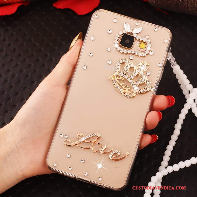 Custodia Samsung Galaxy A7 2016 Colore Perlinetelefono, Cover Samsung Galaxy A7 2016 Strass