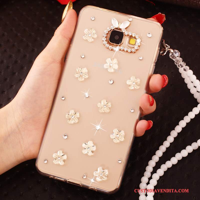 Custodia Samsung Galaxy A7 2016 Colore Perlinetelefono, Cover Samsung Galaxy A7 2016 Strass