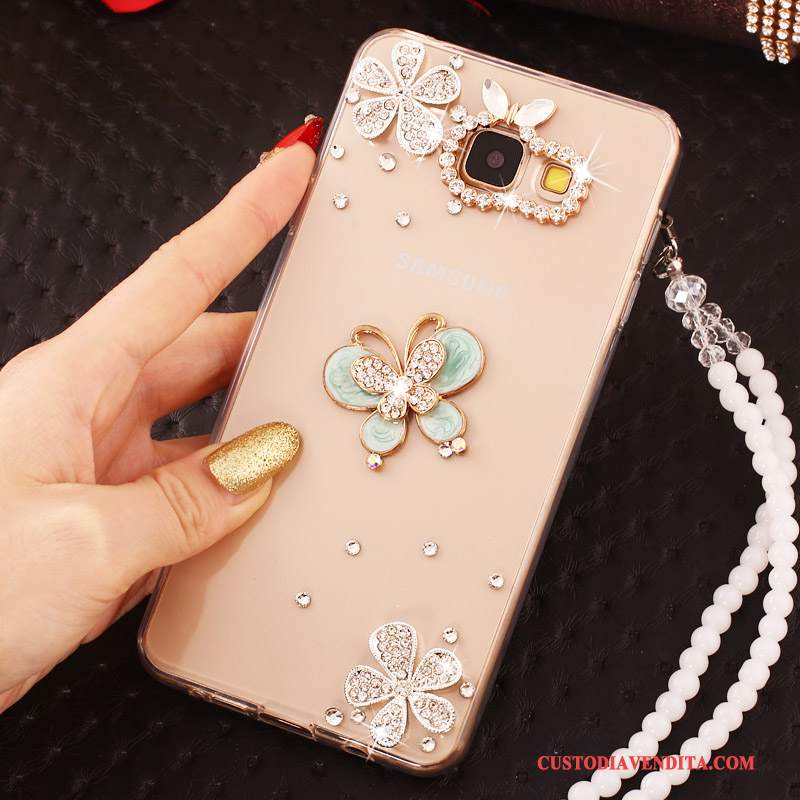 Custodia Samsung Galaxy A7 2016 Colore Perlinetelefono, Cover Samsung Galaxy A7 2016 Strass