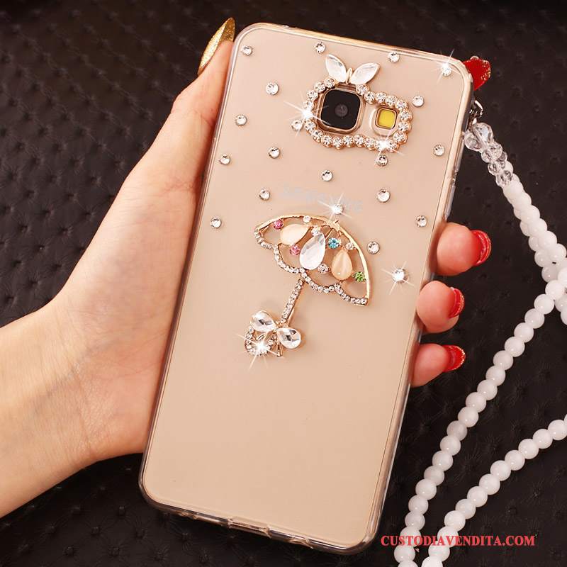 Custodia Samsung Galaxy A7 2016 Colore Perlinetelefono, Cover Samsung Galaxy A7 2016 Strass