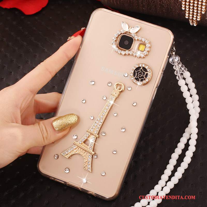 Custodia Samsung Galaxy A7 2016 Colore Perlinetelefono, Cover Samsung Galaxy A7 2016 Strass