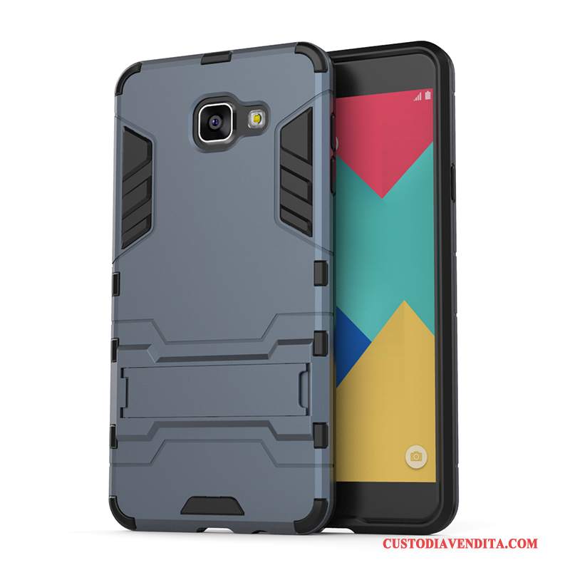 Custodia Samsung Galaxy A7 2016 Creativo Morbidotelefono, Cover Samsung Galaxy A7 2016 Silicone Macchiati Oro