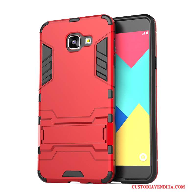 Custodia Samsung Galaxy A7 2016 Creativo Morbidotelefono, Cover Samsung Galaxy A7 2016 Silicone Macchiati Oro