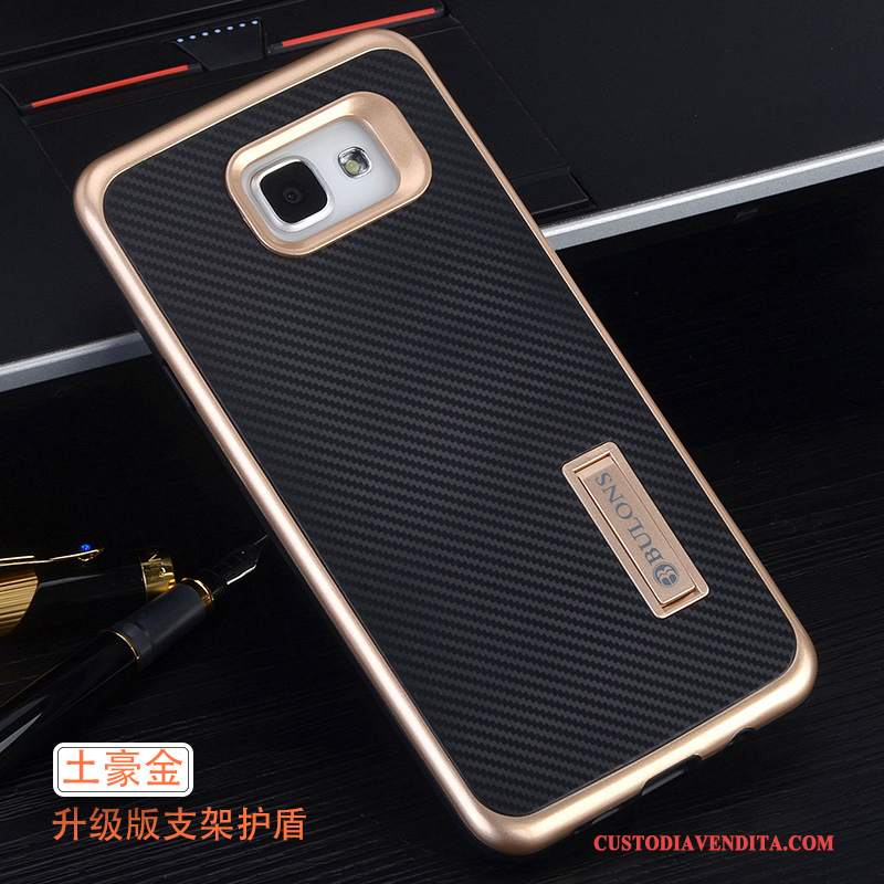 Custodia Samsung Galaxy A7 2016 Silicone Anti-caduta Morbido, Cover Samsung Galaxy A7 2016 Protezione Oro Tutto Incluso