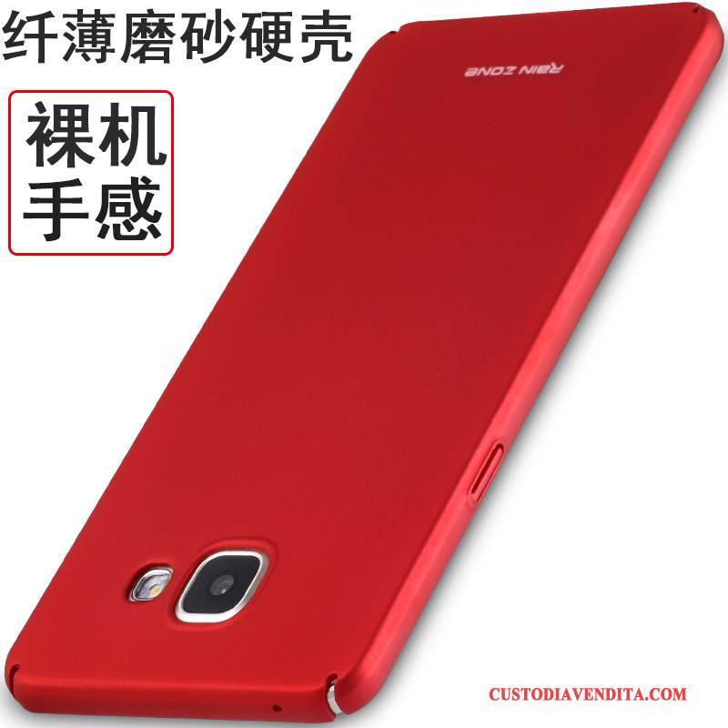 Custodia Samsung Galaxy A7 2016 Silicone Tutto Incluso Rosso, Cover Samsung Galaxy A7 2016 Protezione Macchiatitelefono