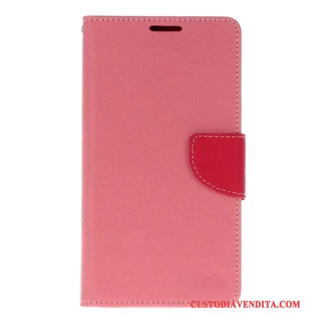 Custodia Samsung Galaxy A7 2017 Pelle Morbido Supporto, Cover Samsung Galaxy A7 2017 Folio Telefono Rosso