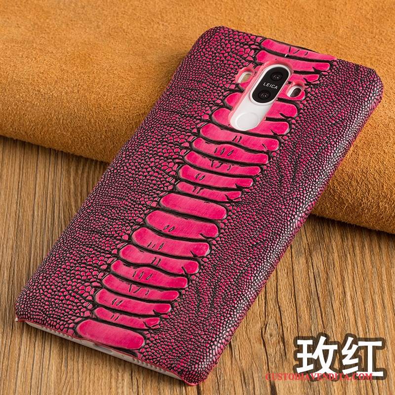 Custodia Samsung Galaxy A7 2017 Pelle Telefono Rosso, Cover Samsung Galaxy A7 2017 Protezione Anti-caduta Personalizza