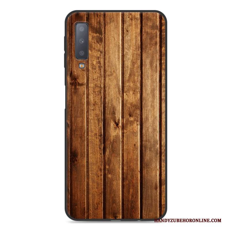 Custodia Samsung Galaxy A7 2018 Colore Telefono Di Personalità, Cover Samsung Galaxy A7 2018 Protezione Modello Blu