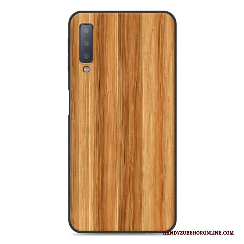 Custodia Samsung Galaxy A7 2018 Colore Telefono Di Personalità, Cover Samsung Galaxy A7 2018 Protezione Modello Blu