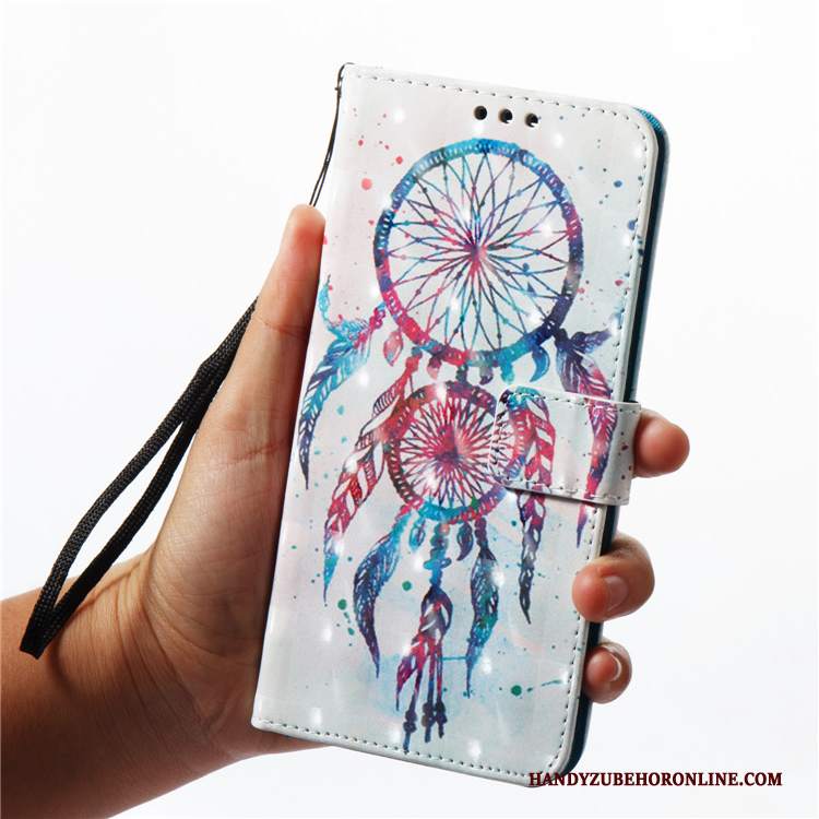 Custodia Samsung Galaxy A7 2018 Folio Anti-cadutatelefono, Cover Samsung Galaxy A7 2018 Pelle Morbido Blu