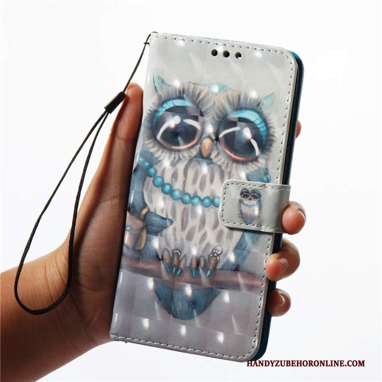 Custodia Samsung Galaxy A7 2018 Folio Anti-cadutatelefono, Cover Samsung Galaxy A7 2018 Pelle Morbido Blu