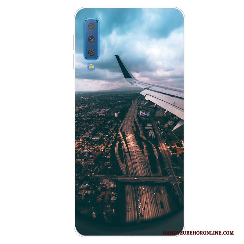 Custodia Samsung Galaxy A7 2018 Protezione Anti-caduta Difficile, Cover Samsung Galaxy A7 2018 Morbidotelefono