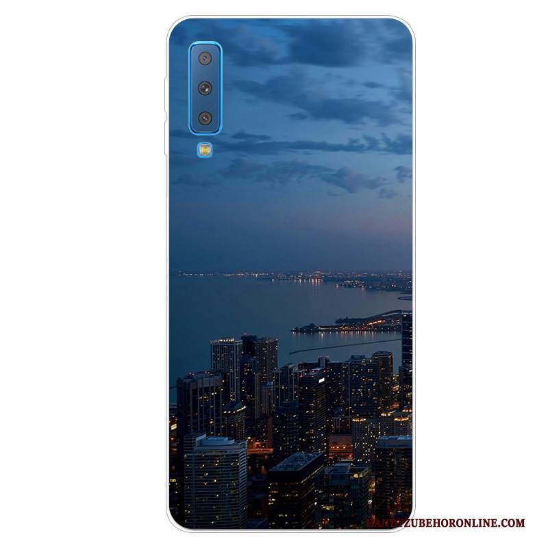 Custodia Samsung Galaxy A7 2018 Protezione Anti-caduta Difficile, Cover Samsung Galaxy A7 2018 Morbidotelefono