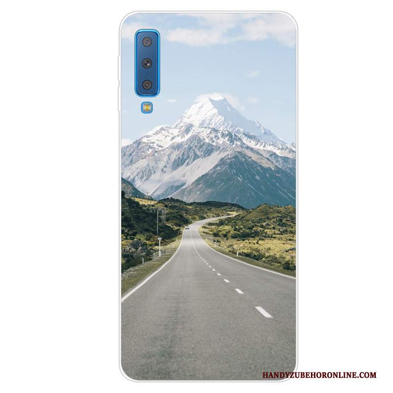 Custodia Samsung Galaxy A7 2018 Protezione Anti-caduta Difficile, Cover Samsung Galaxy A7 2018 Morbidotelefono