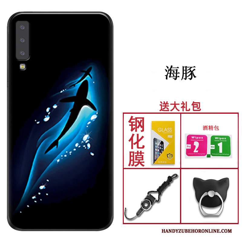 Custodia Samsung Galaxy A7 2018 Silicone Tendenza Anti-caduta, Cover Samsung Galaxy A7 2018 Protezione Telefono Morbido