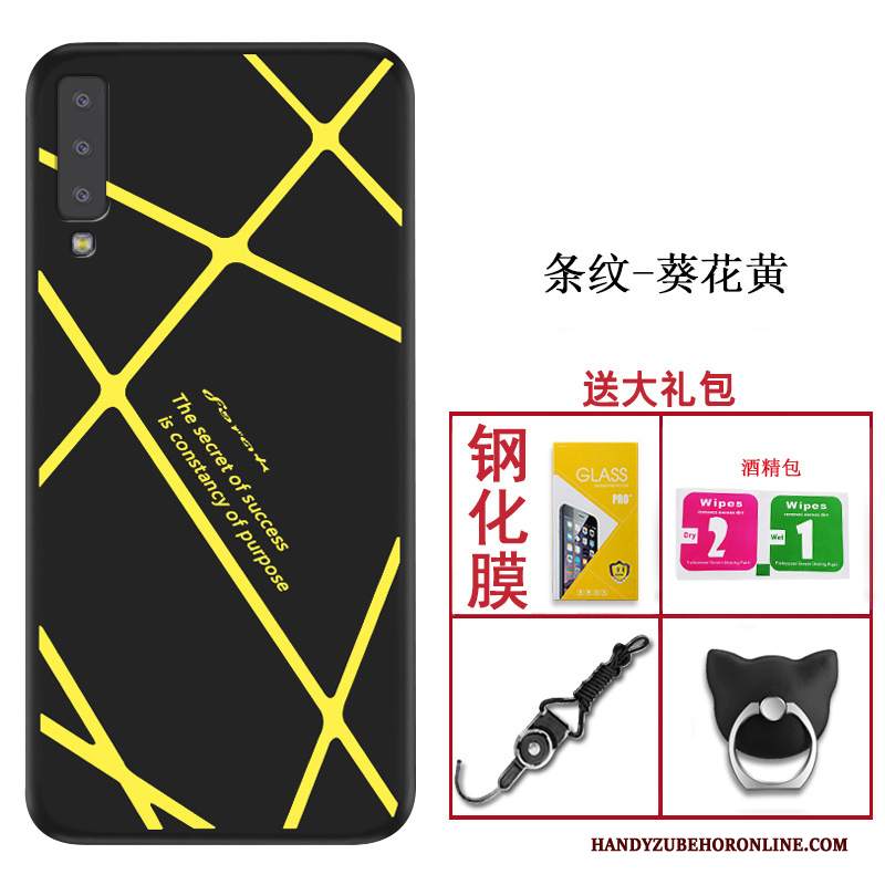 Custodia Samsung Galaxy A7 2018 Silicone Tendenza Anti-caduta, Cover Samsung Galaxy A7 2018 Protezione Telefono Morbido