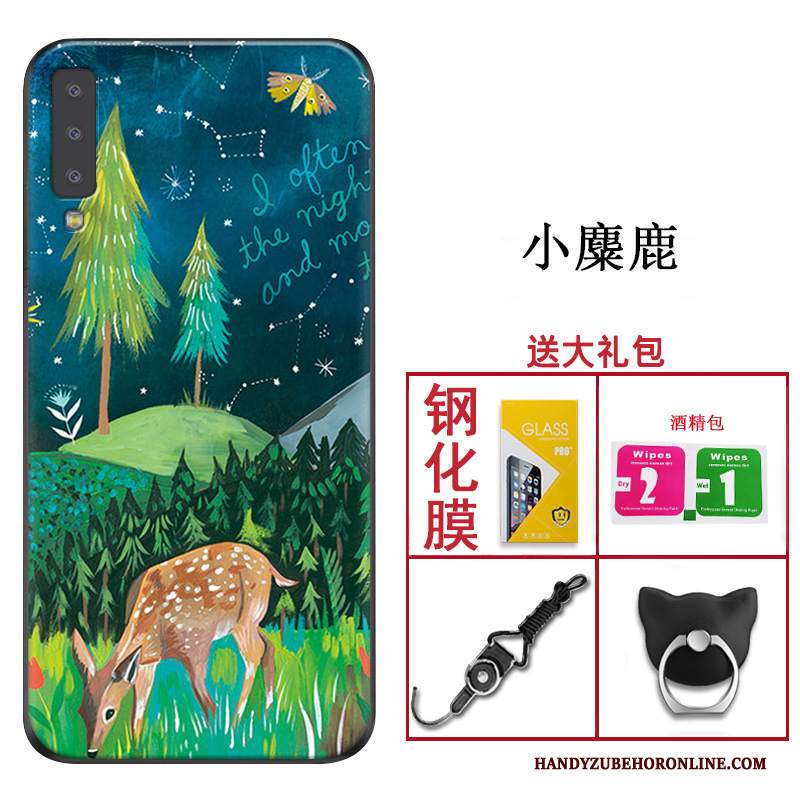 Custodia Samsung Galaxy A7 2018 Silicone Tendenza Anti-caduta, Cover Samsung Galaxy A7 2018 Protezione Telefono Morbido