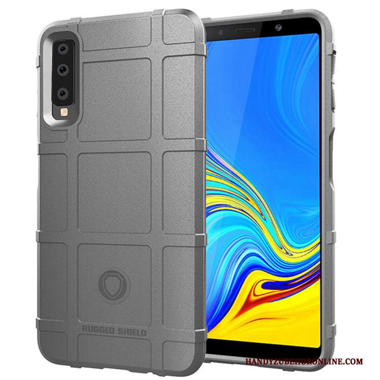 Custodia Samsung Galaxy A7 2018 Silicone Tutto Incluso Anti-caduta, Cover Samsung Galaxy A7 2018 Protezione Blutelefono