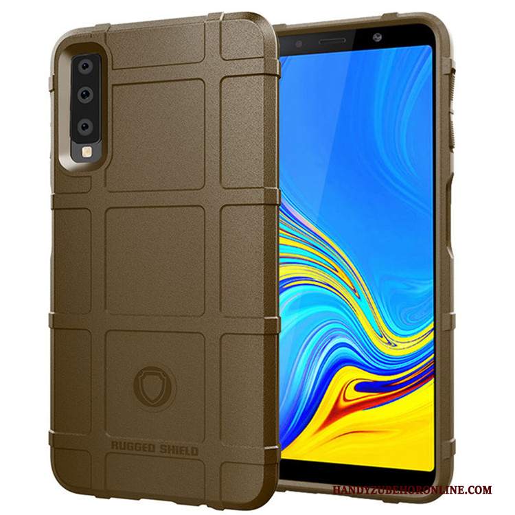 Custodia Samsung Galaxy A7 2018 Silicone Tutto Incluso Anti-caduta, Cover Samsung Galaxy A7 2018 Protezione Blutelefono