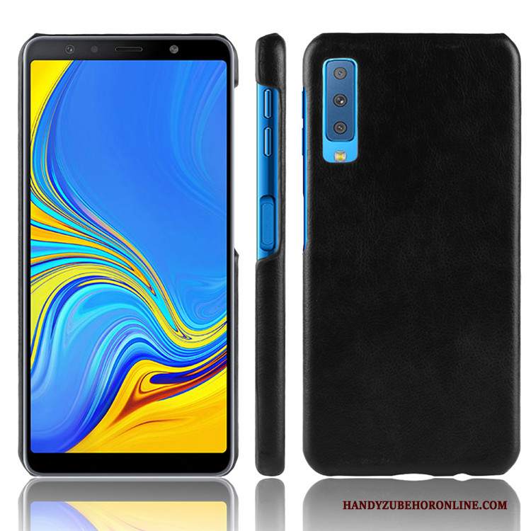 Custodia Samsung Galaxy A7 2018 Vintage Difficile Qualità, Cover Samsung Galaxy A7 2018 Pelle Telefono Modello