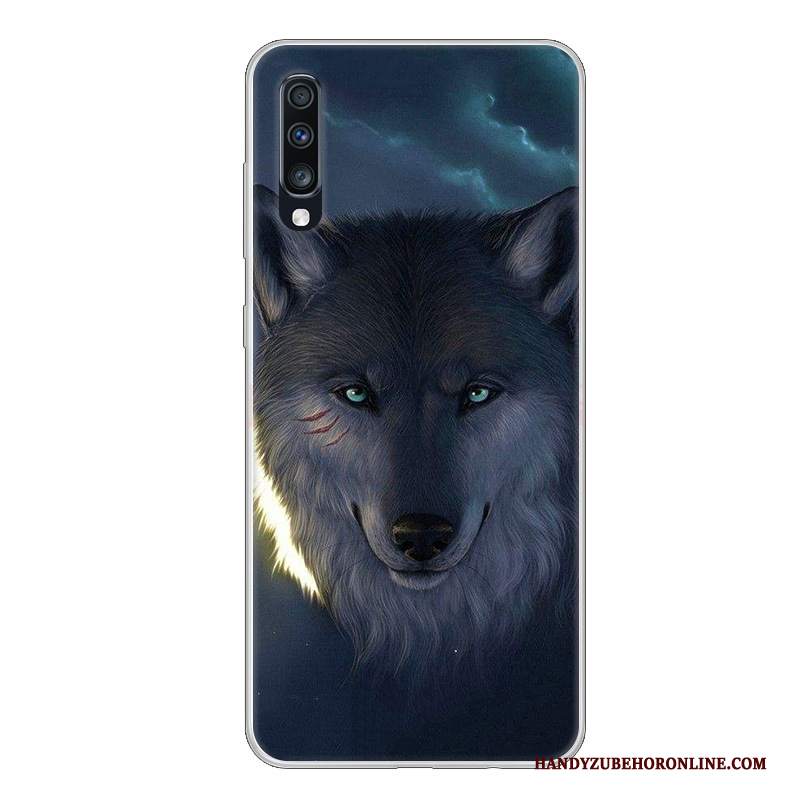 Custodia Samsung Galaxy A70 Cartone Animato Biancotelefono, Cover Samsung Galaxy A70 Silicone Nero Anti-caduta