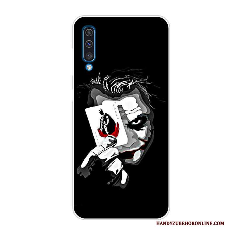 Custodia Samsung Galaxy A70 Cartone Animato Blu Morbido, Cover Samsung Galaxy A70 Protezione Anti-caduta Tendenza