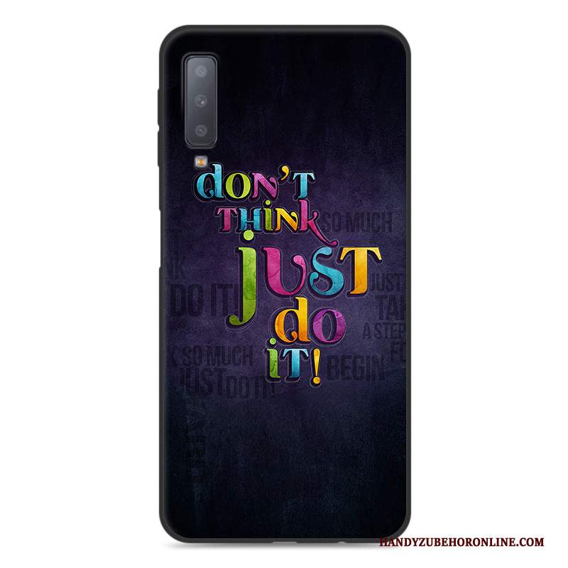 Custodia Samsung Galaxy A70 Cartone Animato Blu Tutto Incluso, Cover Samsung Galaxy A70 Silicone Telefono Anti-caduta